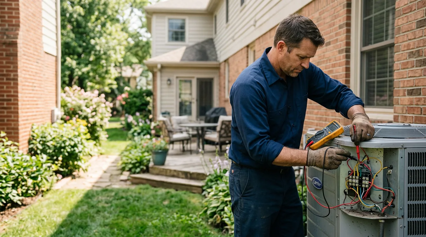 HVAC technician working near Nags Head, NC